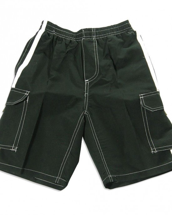 Mens Micro Fiber Swim Shorts: Two Stripes - 48 Pieces | $5.50 per pc.