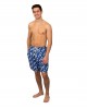 Big Mens Micro Fiber printed palm tree Swim Shorts: Two Stripes - 48 Pieces | $6.50 per pc.