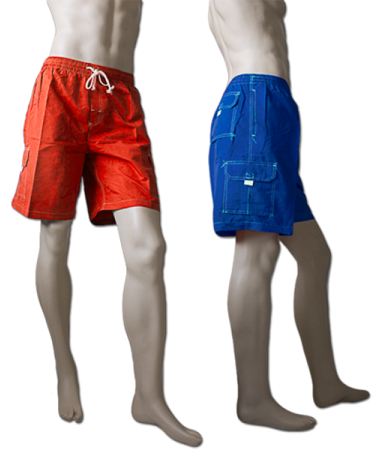 Mens Micro Fiber Swim Shorts: Solid Color  - 48 Pieces | $5.50 per pc.