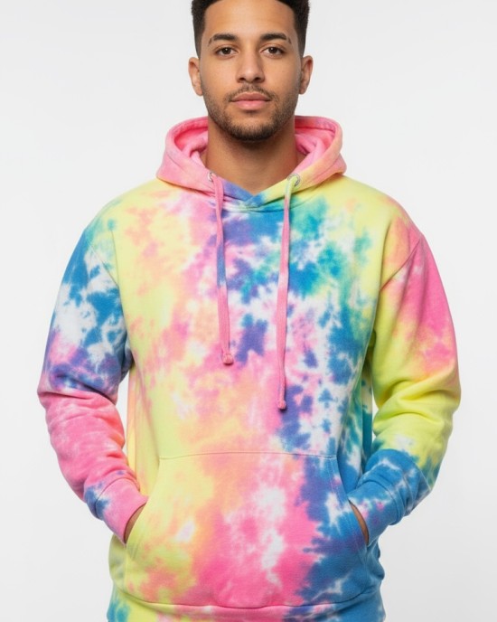 Adult Multi neon color  Tie Dye Sweatshirt 4071TD4- 24 Piece Pre-Pack | $10.00 per piece